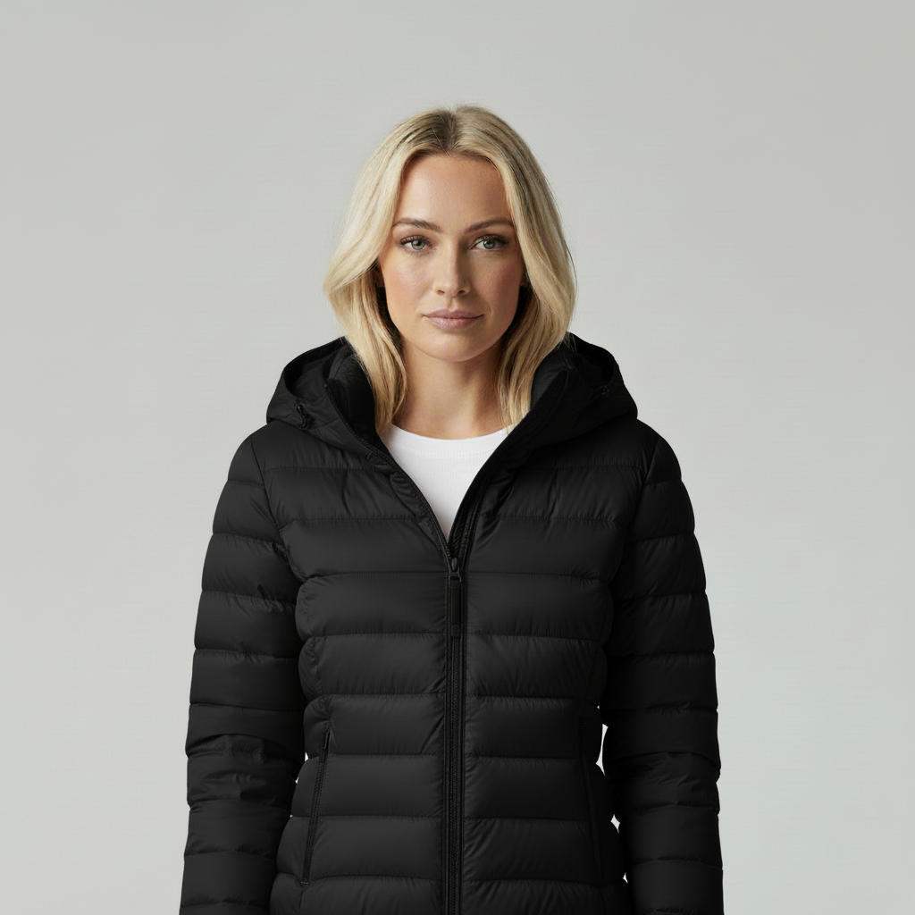 Sophie | Trendy Gewatteerde Damesjas Met Capuchon