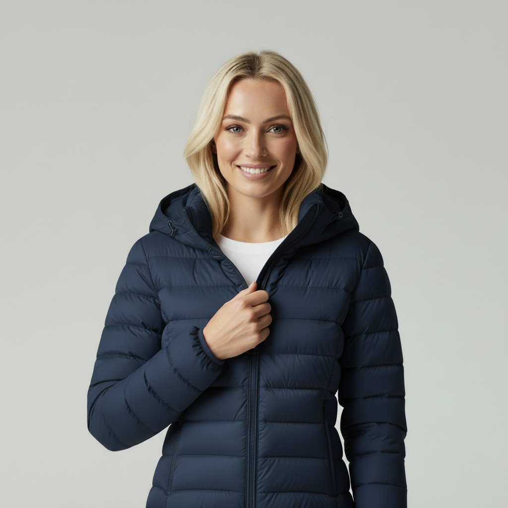 Sophie | Trendy Gewatteerde Damesjas Met Capuchon