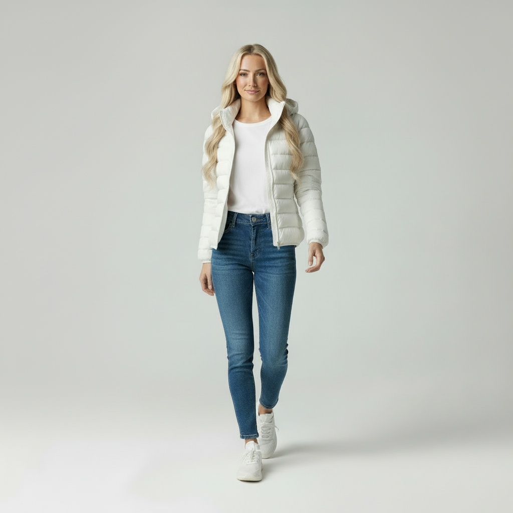Sophie | Trendy Gewatteerde Damesjas Met Capuchon