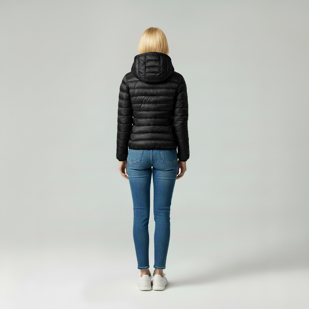 Sophie | Trendy Gewatteerde Damesjas Met Capuchon