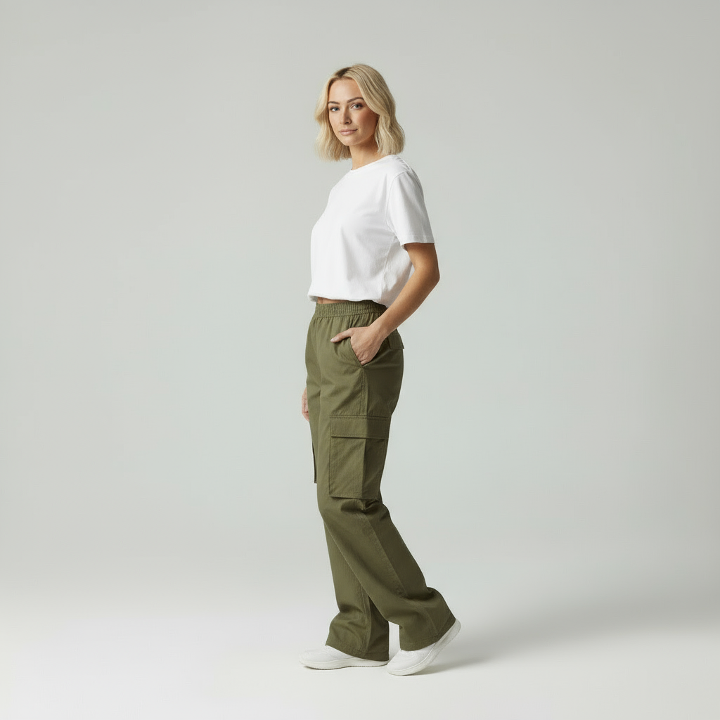 Zara | Trendy Cargo Pants Dames Relaxed Fit