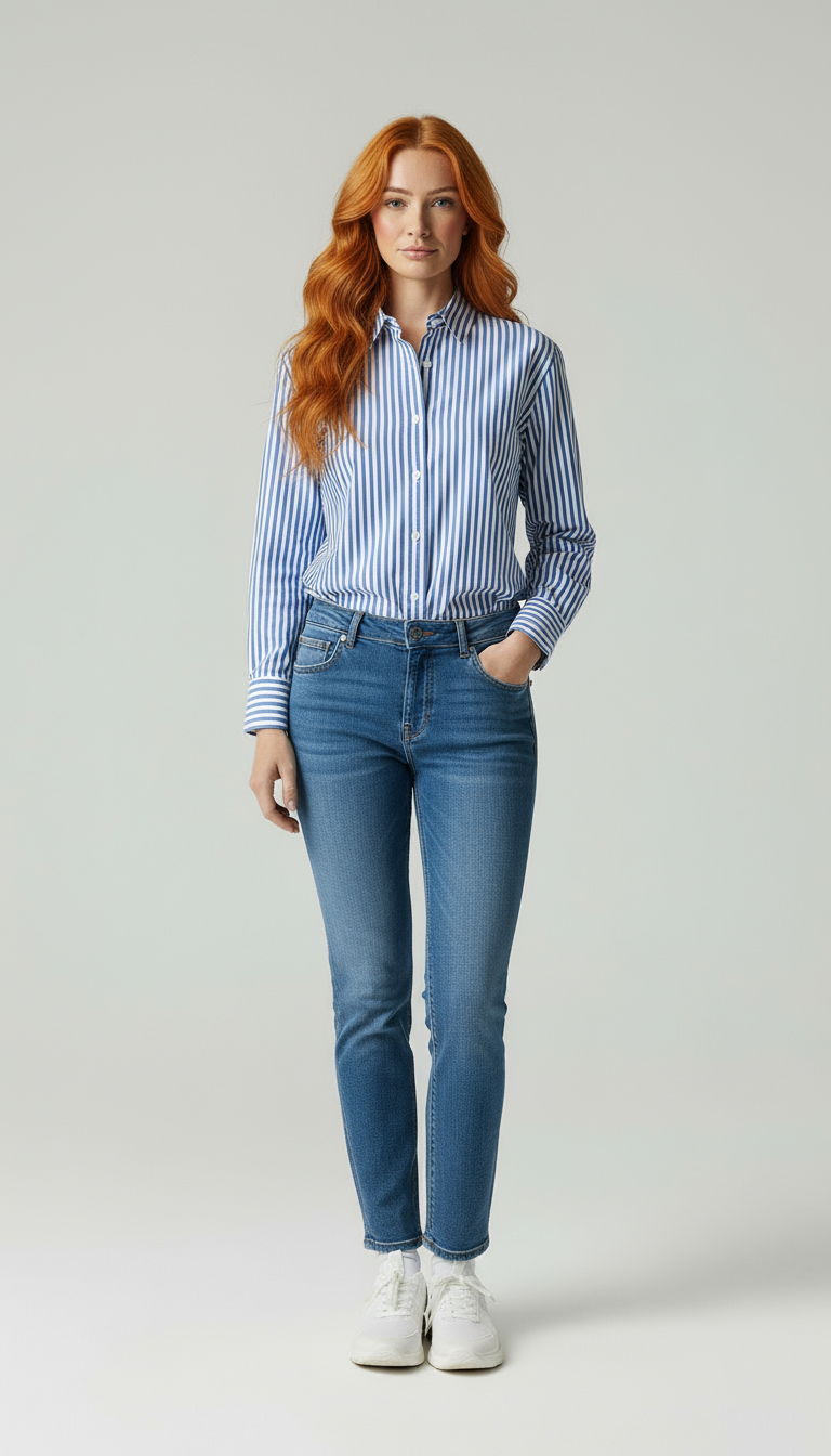 Lena | Gestreepte Blouse