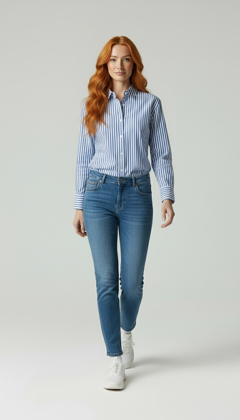 Lena | Gestreepte Blouse
