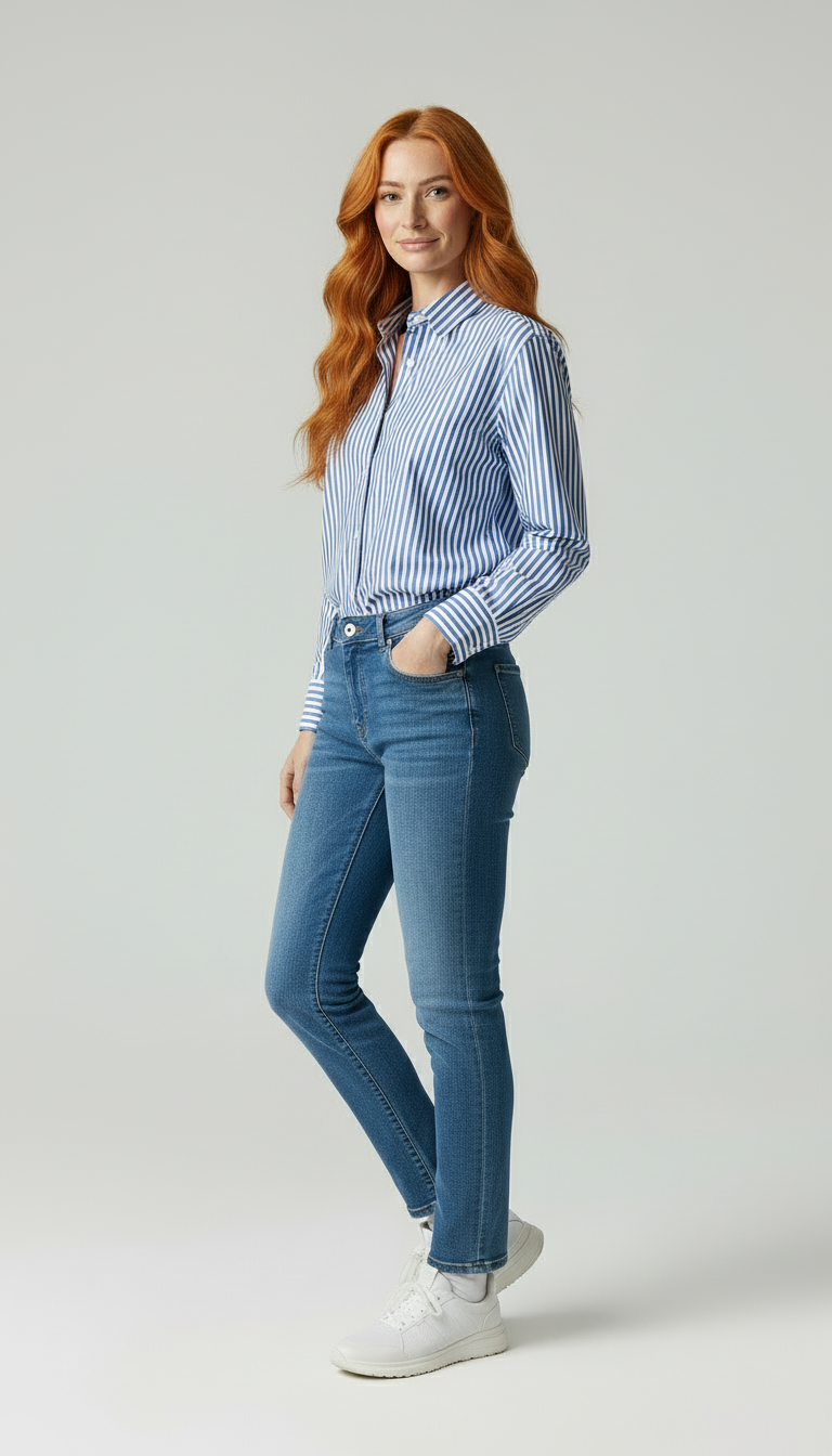 Lena | Gestreepte Blouse
