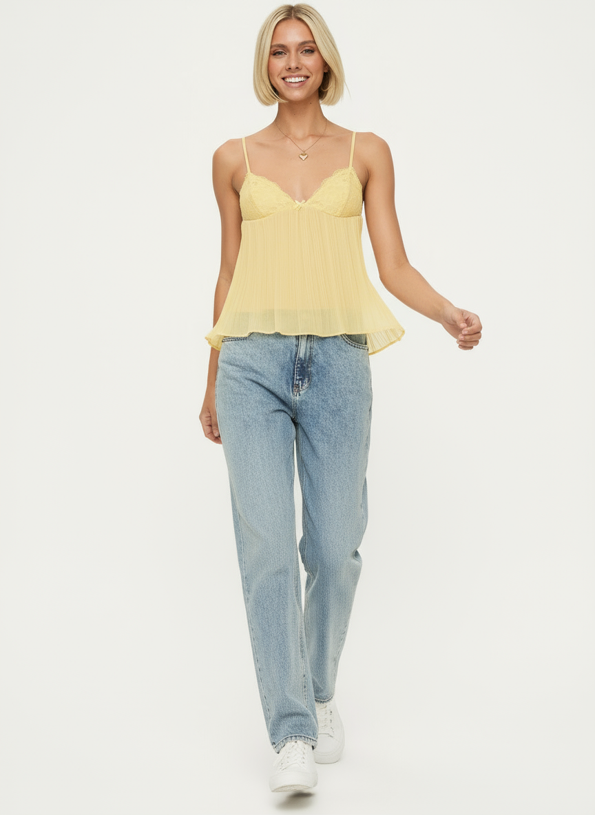 Liva | Cami Top met Kantdetail