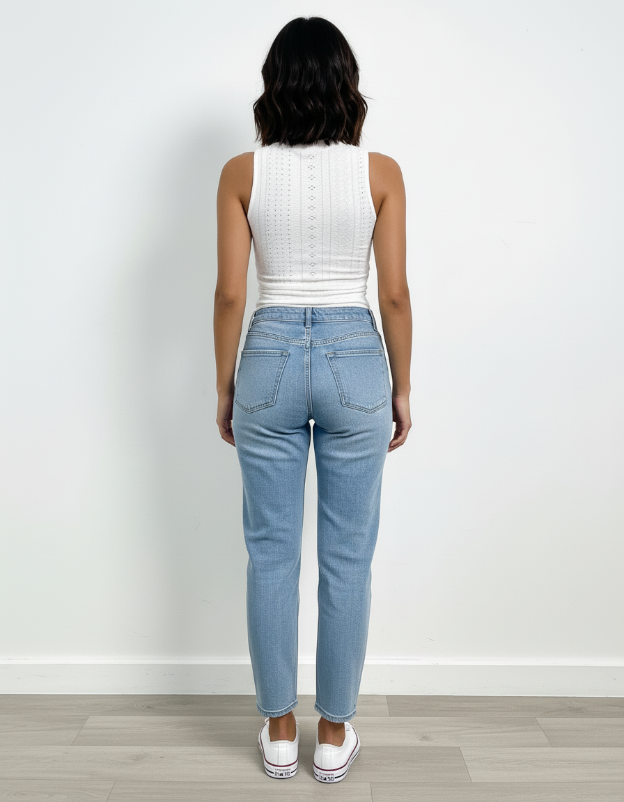 Nova | Gebreide Mouwloze Top met Hoge Hals