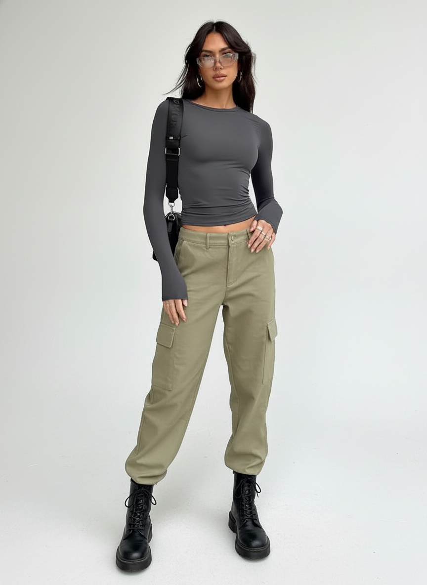 Mira | Strakke Longsleeve Top
