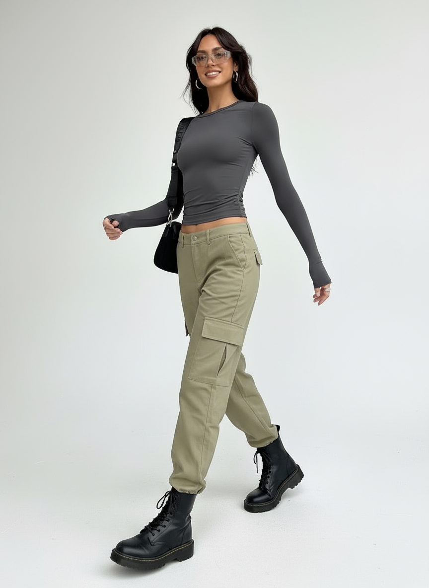Mira | Strakke Longsleeve Top