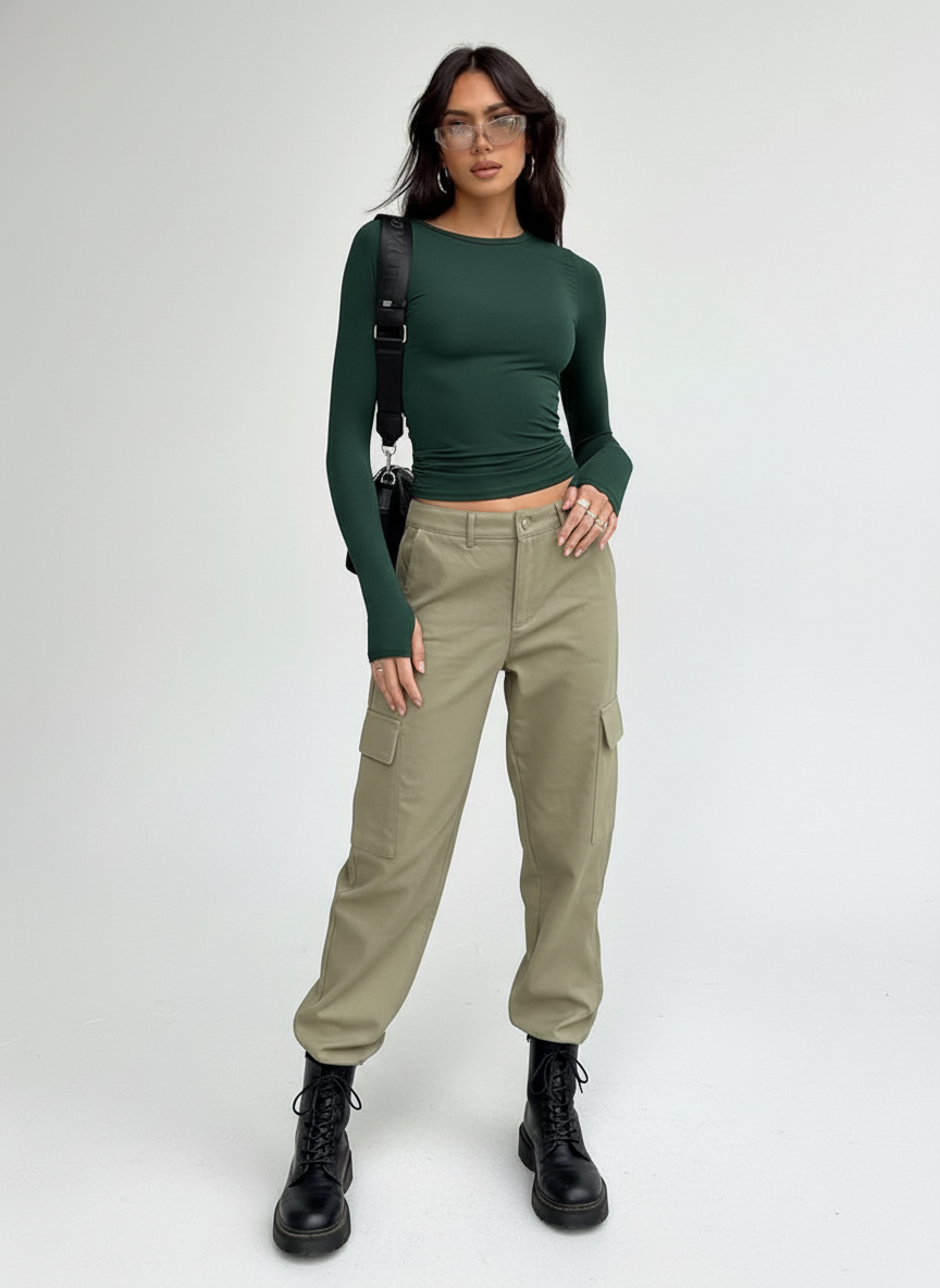 Mira | Strakke Longsleeve Top
