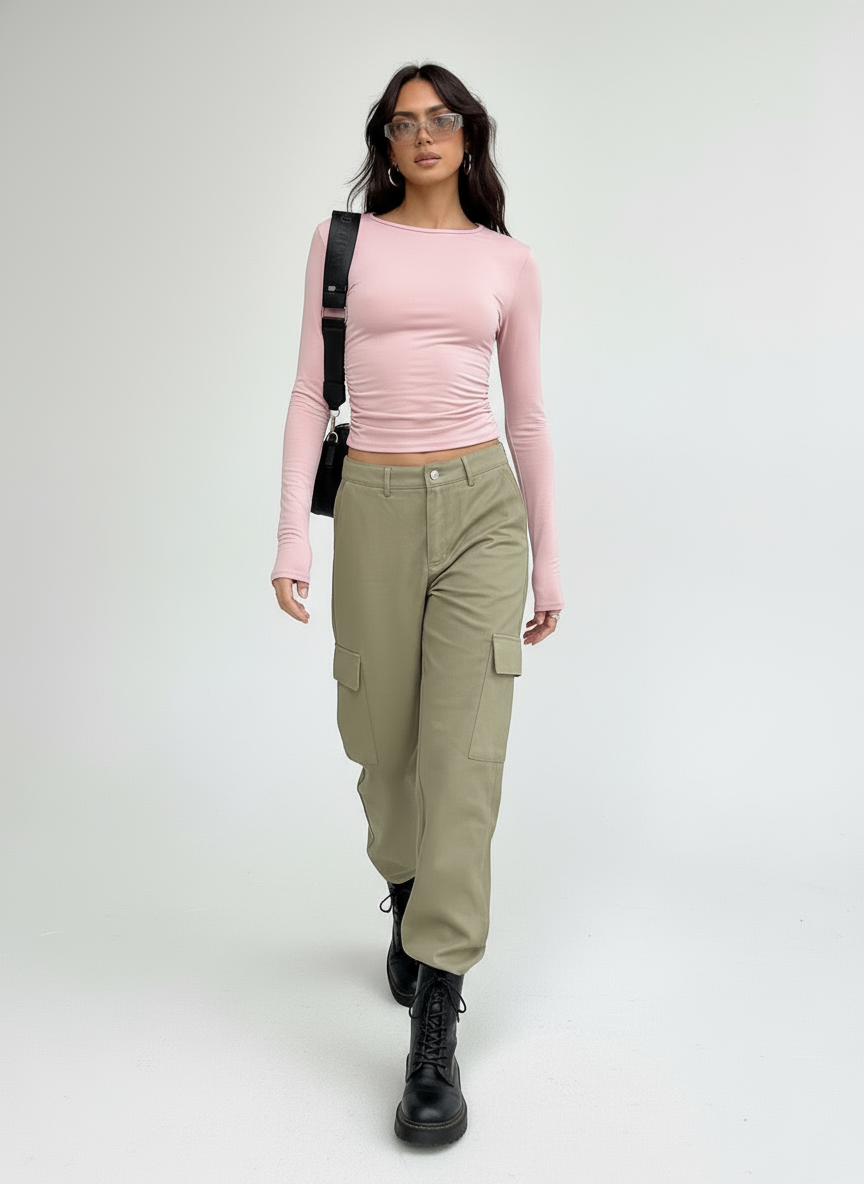 Mira | Strakke Longsleeve Top