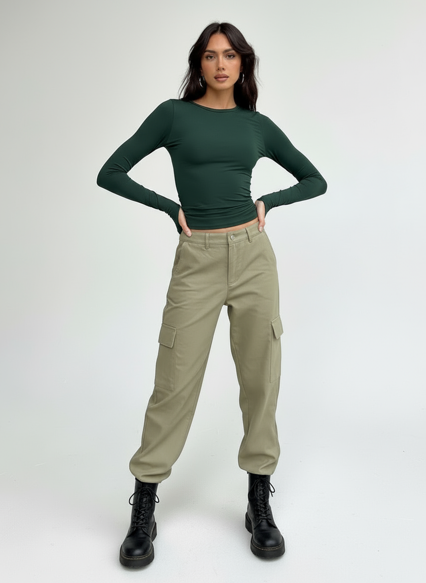 Mira | Strakke Longsleeve Top