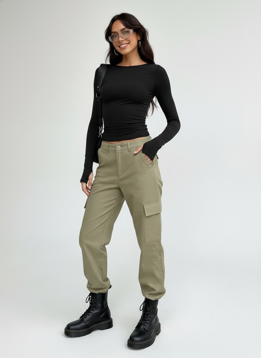 Mira | Strakke Longsleeve Top