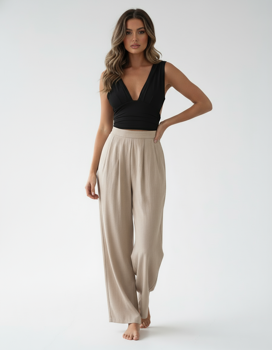 Giselle | Stretchy Top met V-hals