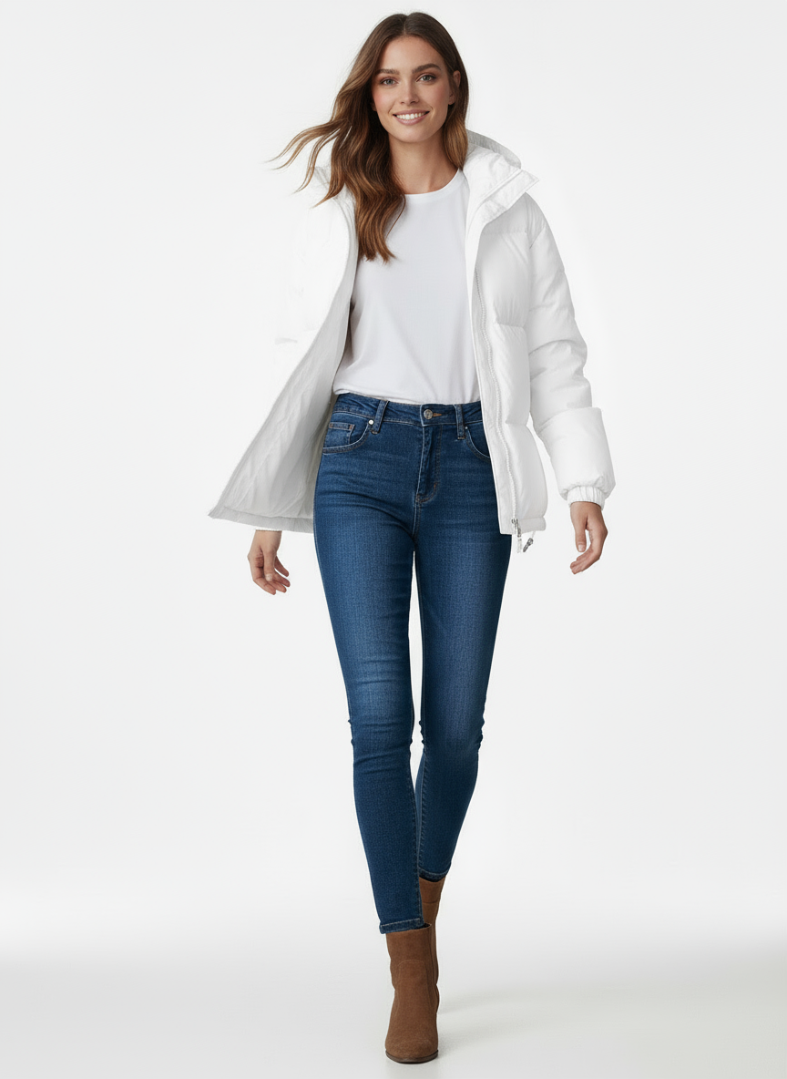 Luna | Pufferjas met Capuchon
