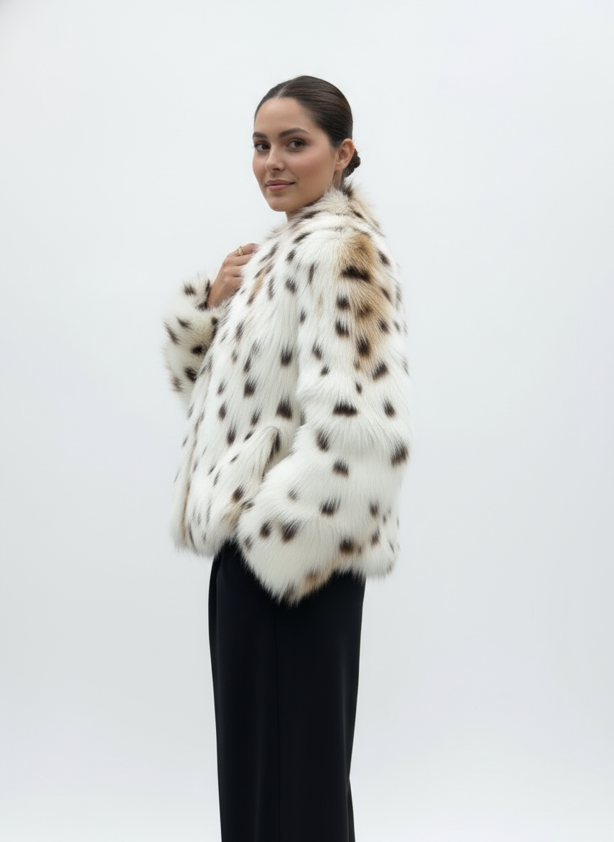 Addison | Faux Fur Luipaardjas voor Dames