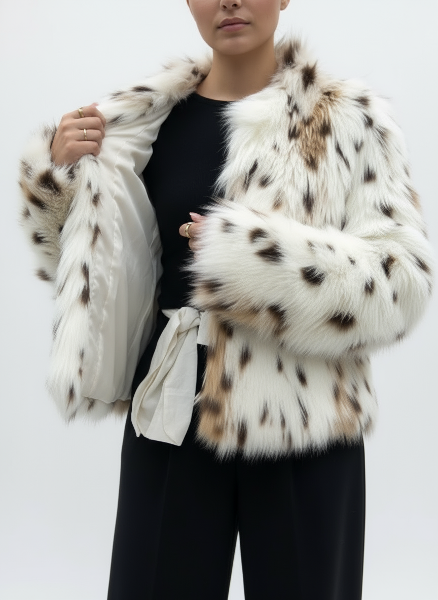 Addison | Faux Fur Luipaardjas voor Dames