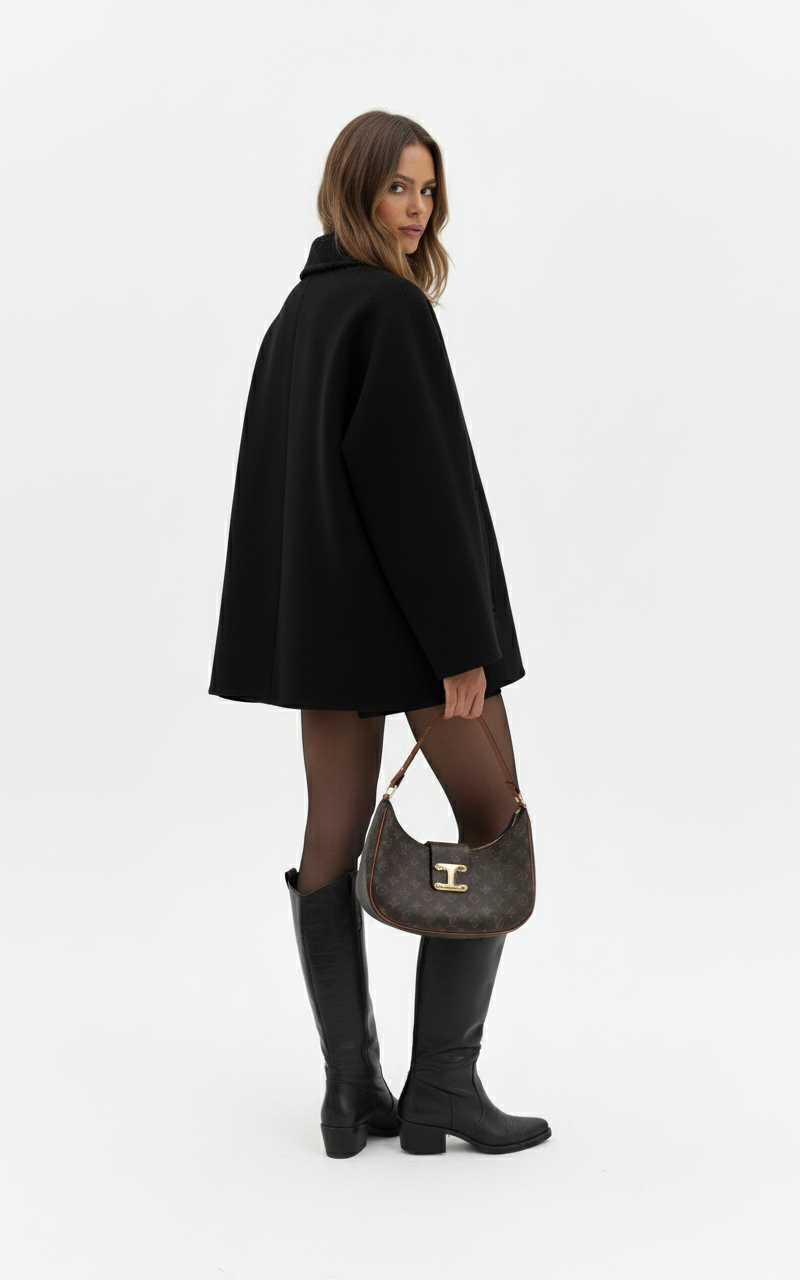 Loïs | Oversized Wollen Jas met Knoopsluiting