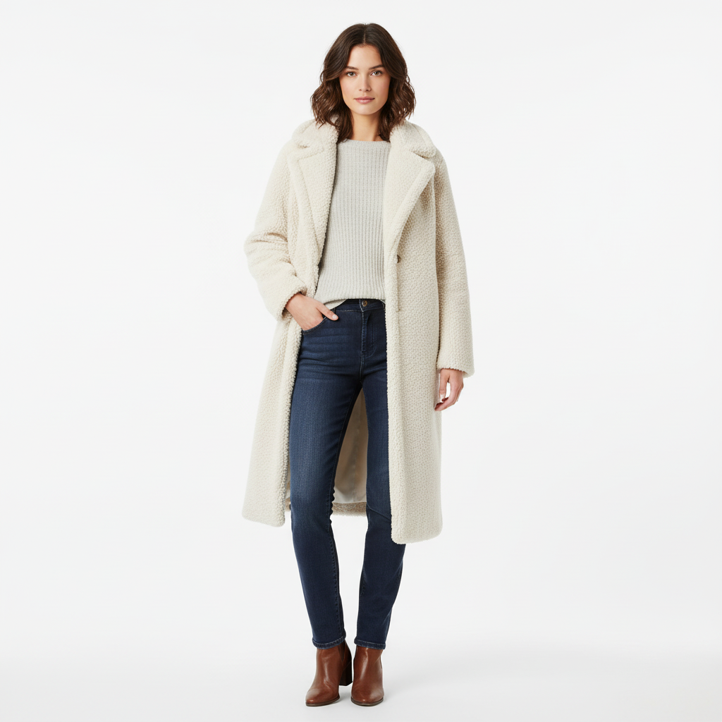 Lotte | Lange teddy jas