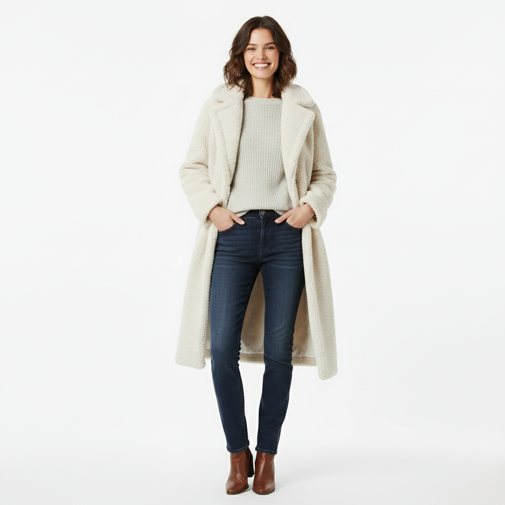 Lotte | Lange teddy jas