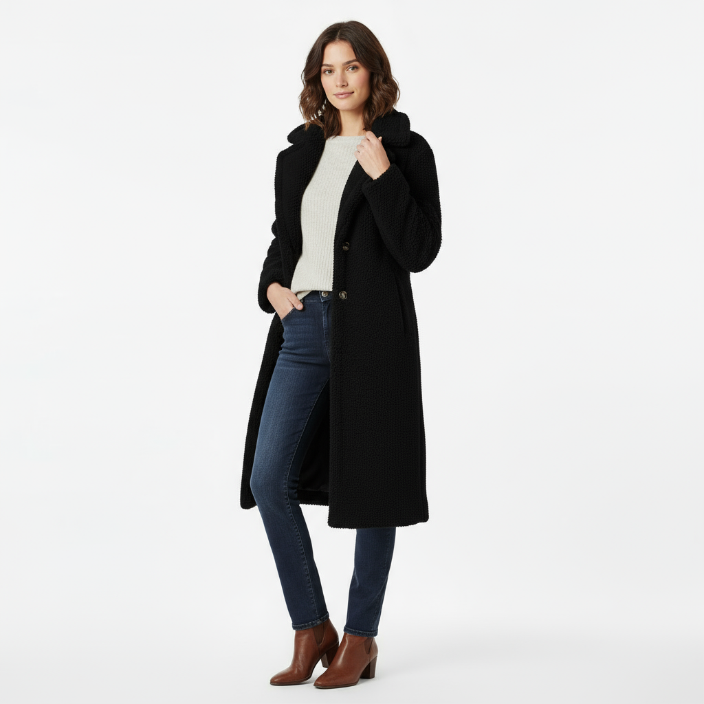 Lotte | Lange teddy jas