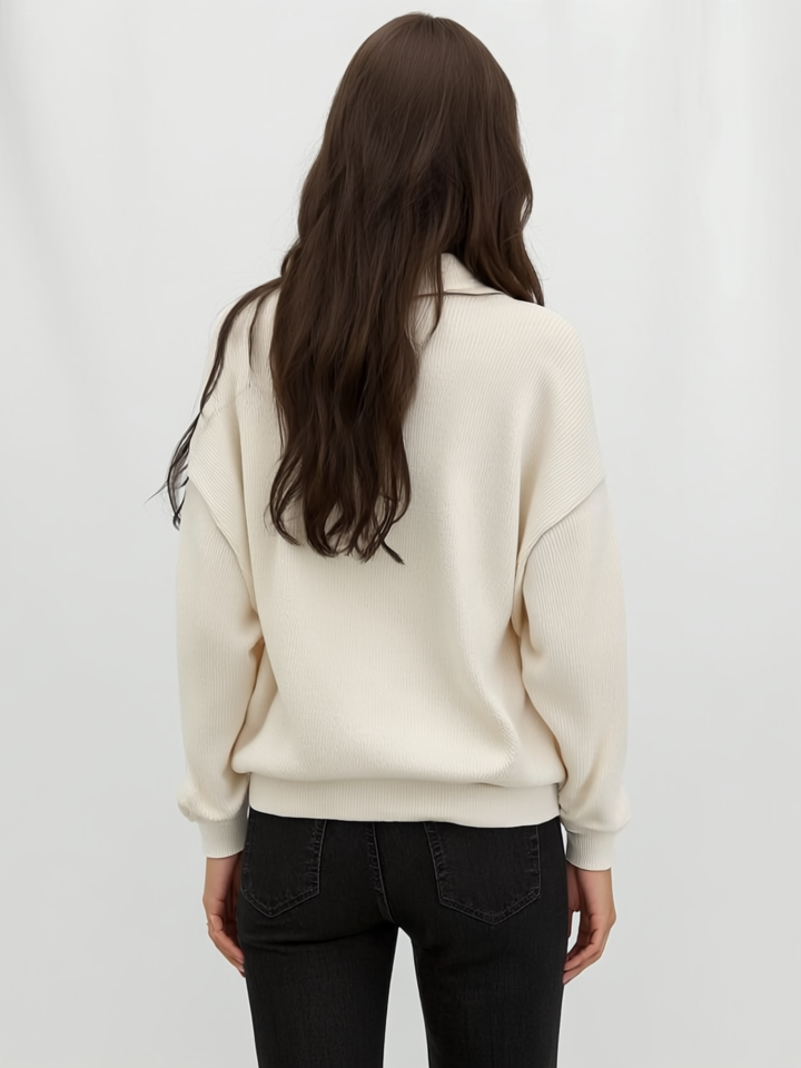 Lara | Casual Knit Polo Sweater Dames