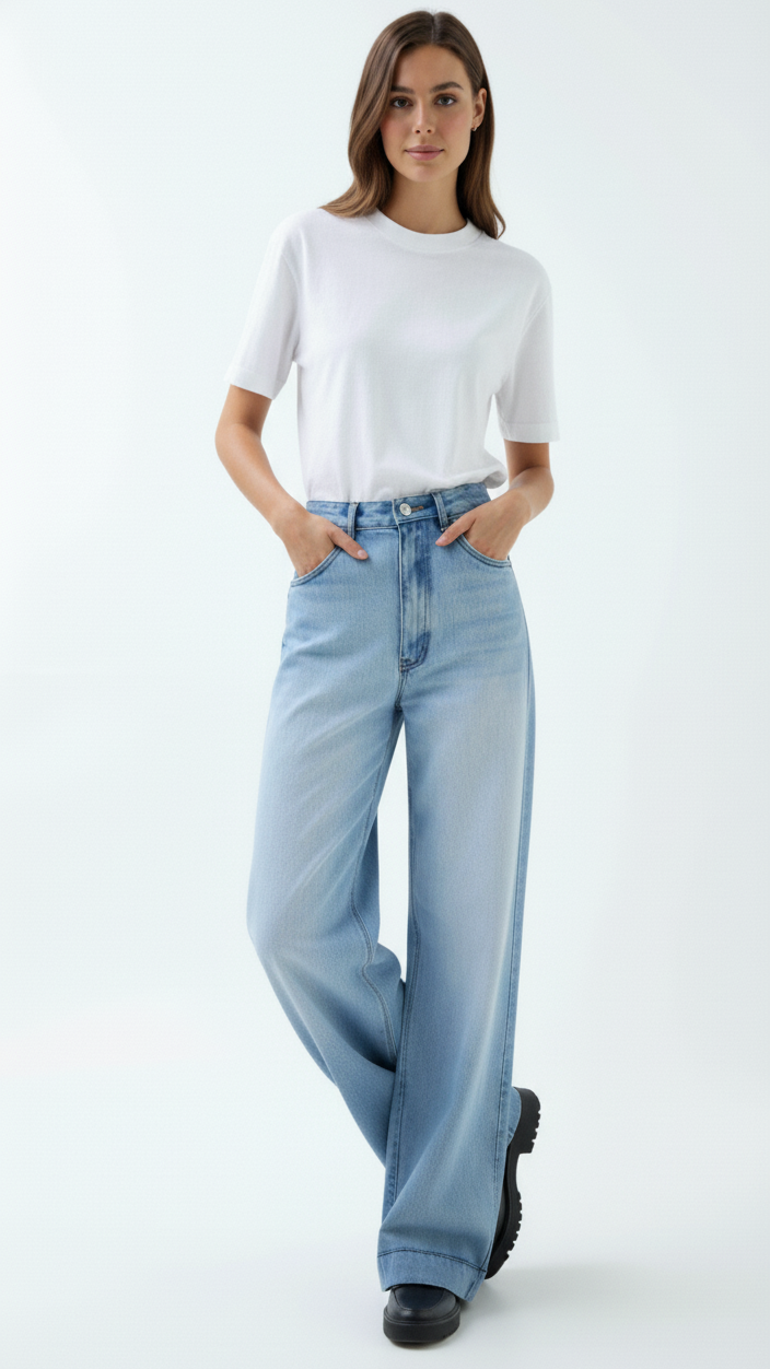 Fiona | Denim Baggy Jeans