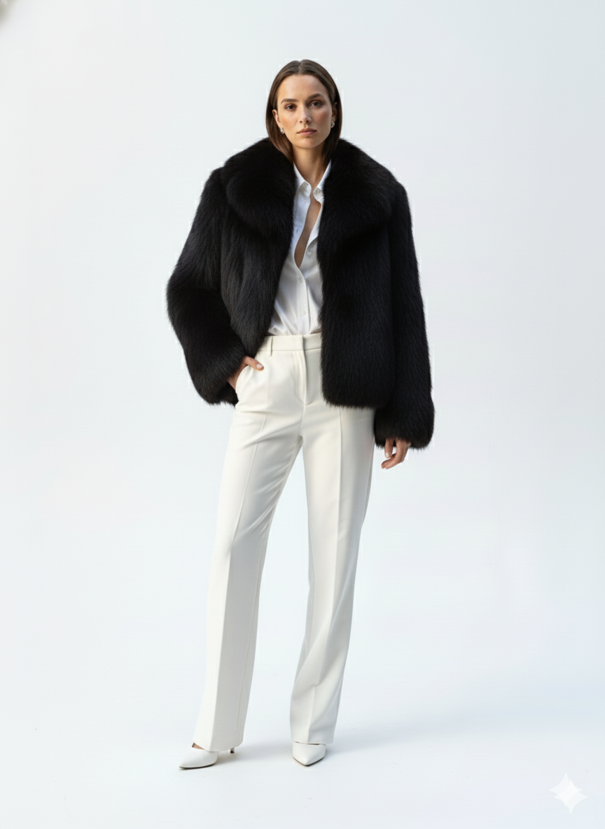 Dana | Oversized Faux Fur Jas Dames