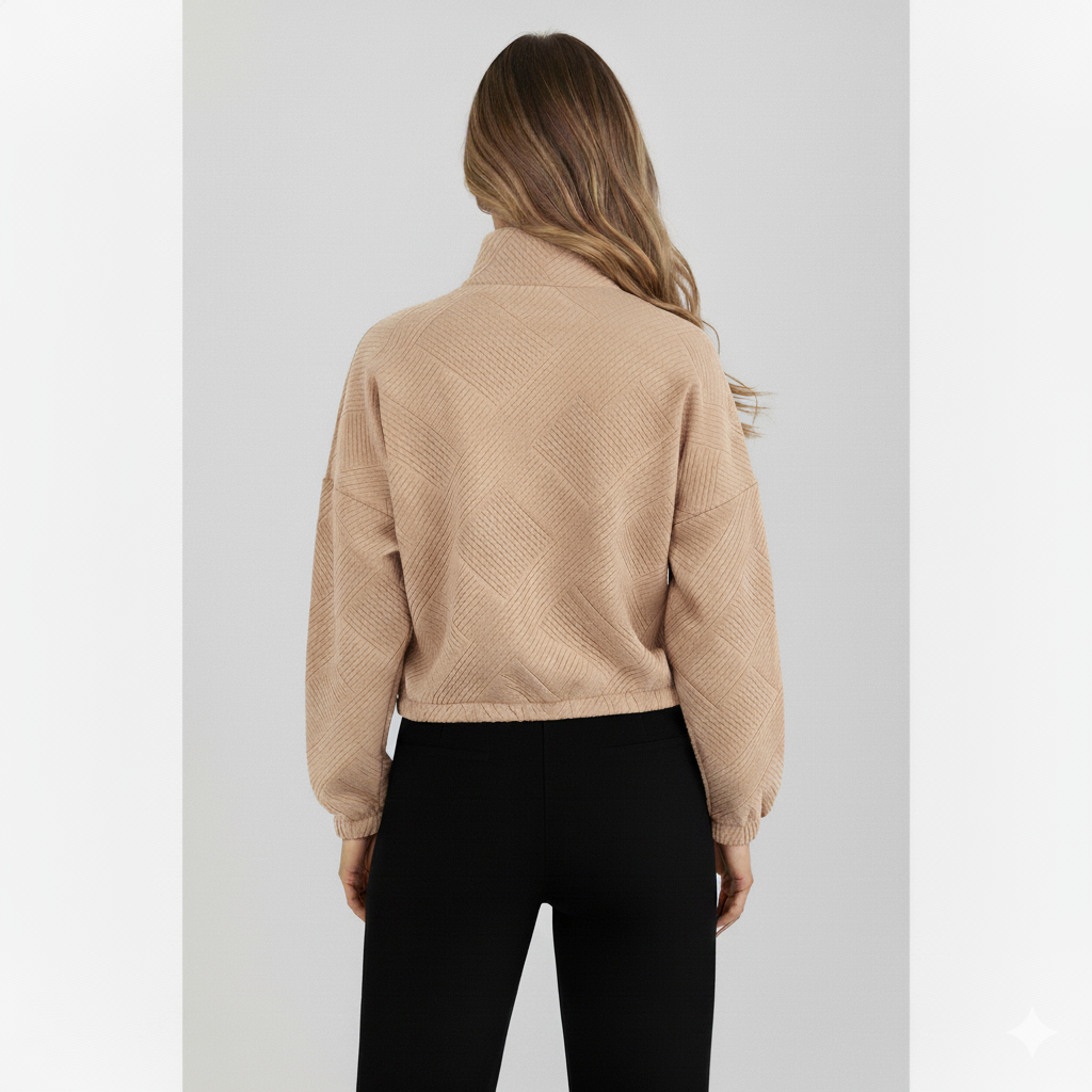 Nadia | Bomberjas met hoge kraag