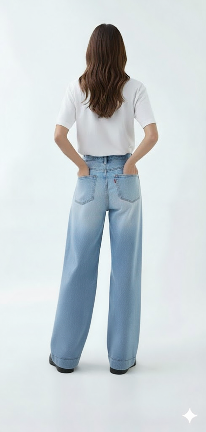 Fiona | Denim Baggy Jeans