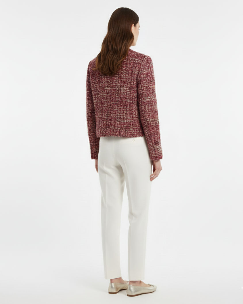 Anouk | Bouclé Blazer met Knoopsluiting