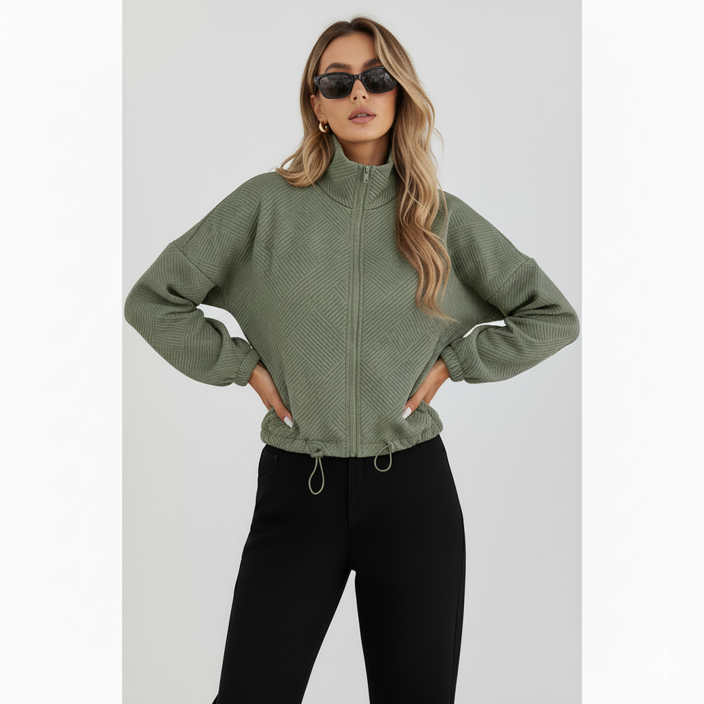 Nadia | Bomberjas met hoge kraag