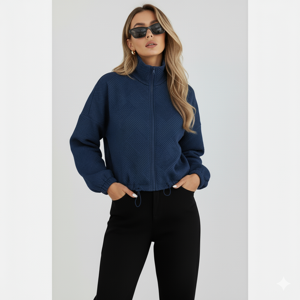 Nadia | Bomberjas met hoge kraag