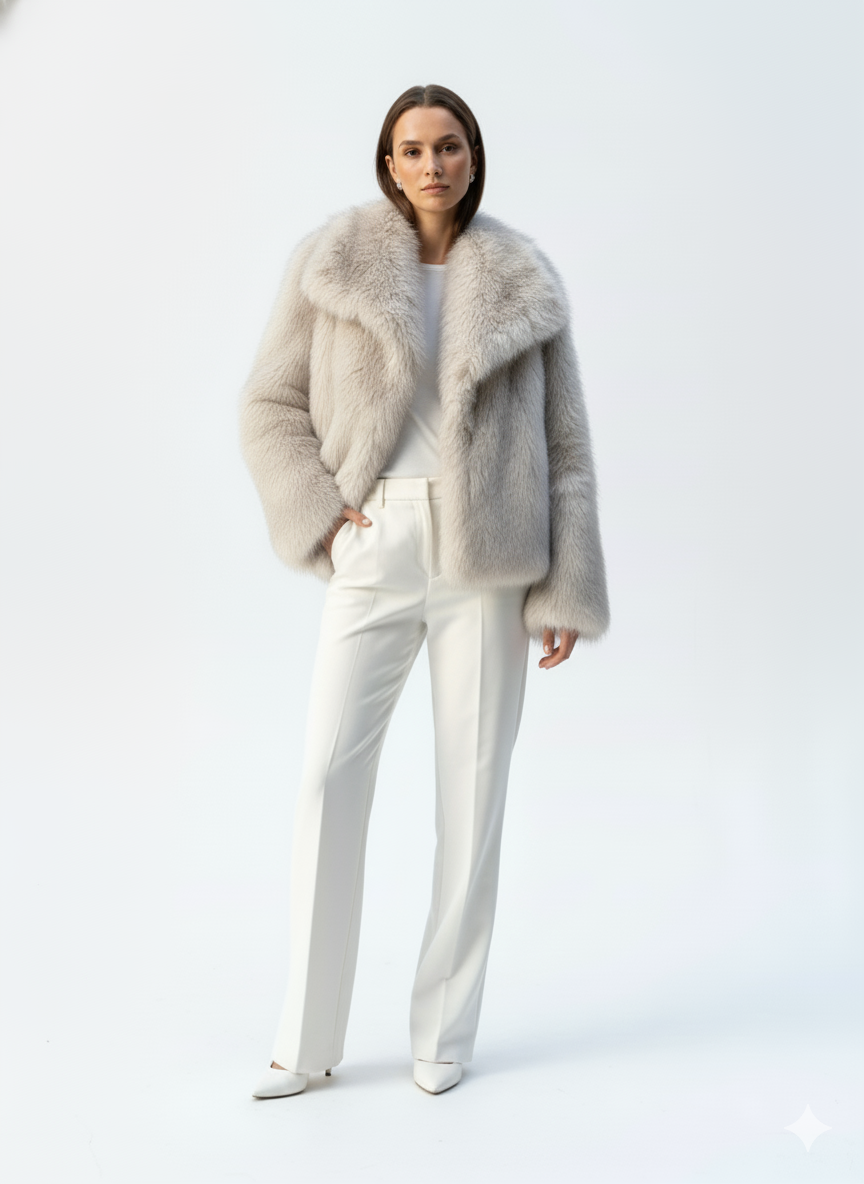 Dana | Oversized Faux Fur Jas Dames
