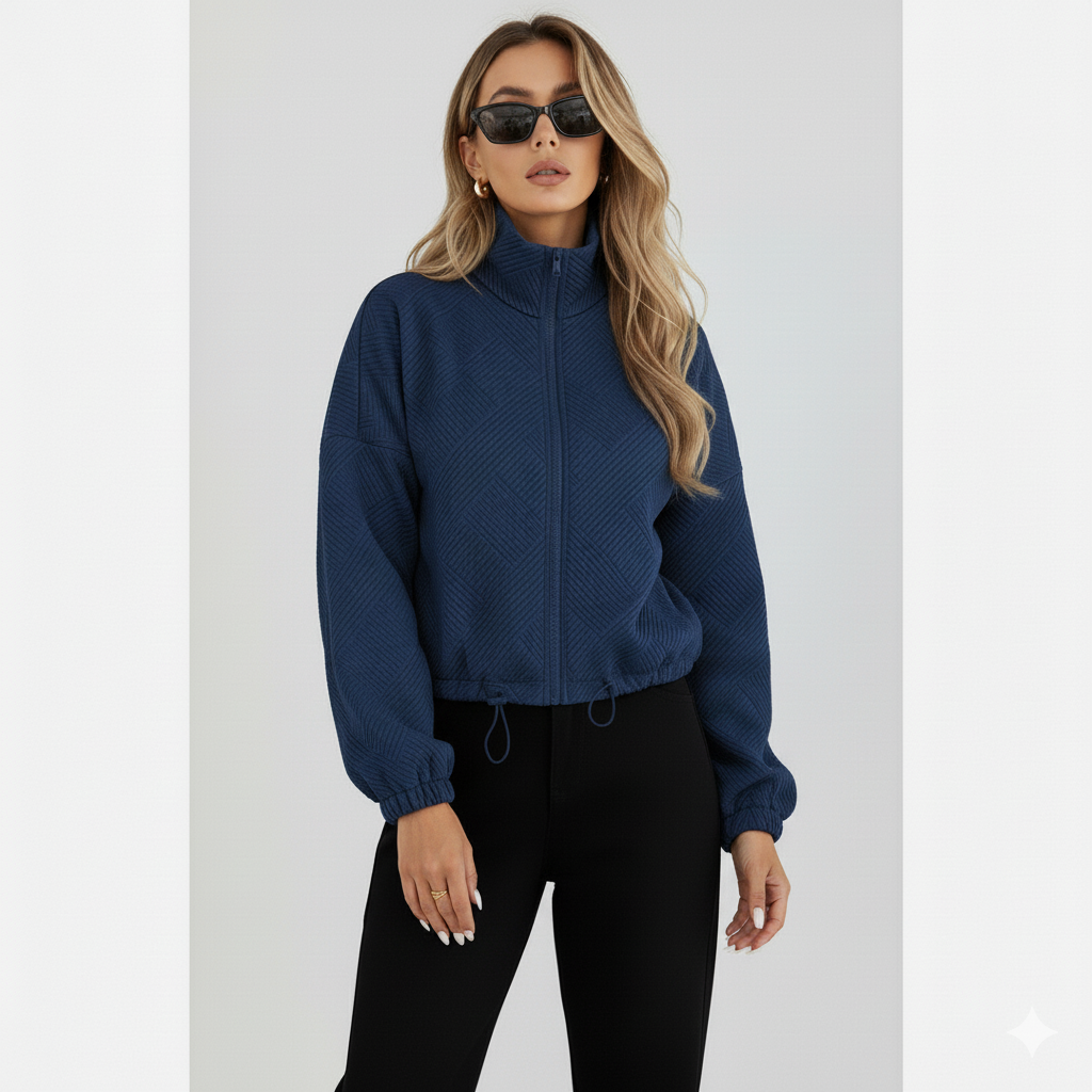 Nadia | Bomberjas met hoge kraag