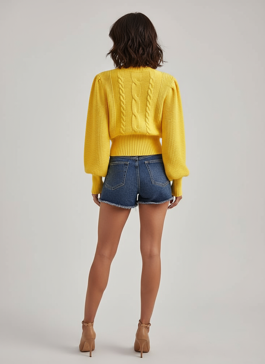 Naomi | Wollen Puff Sleeve Pullover