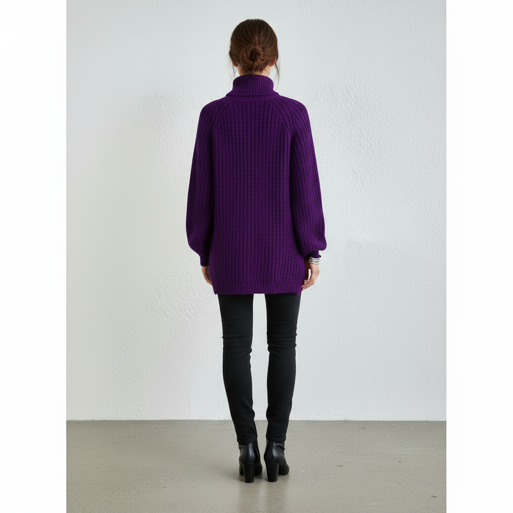 Valora | Wollen Coltrui met Puff Sleeves