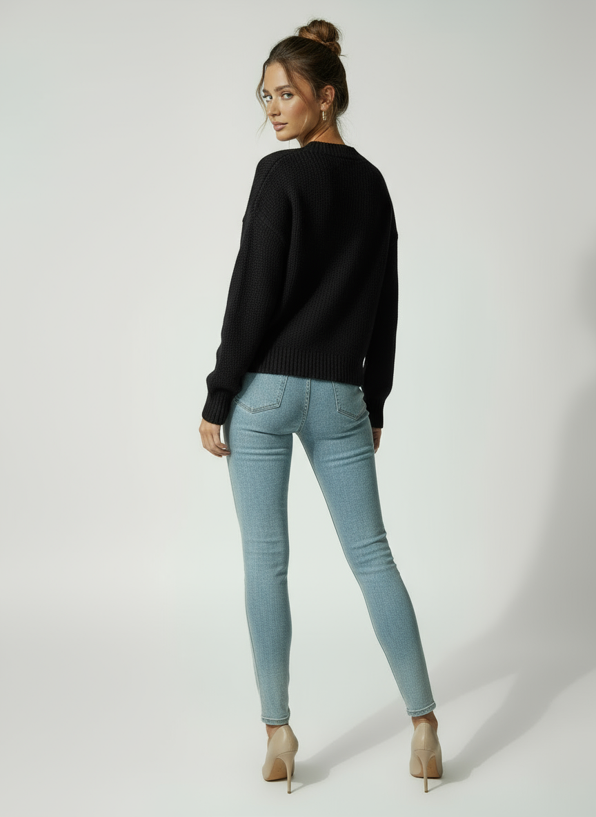 Maud - Warme Herfst Trui met Lange Mouwen